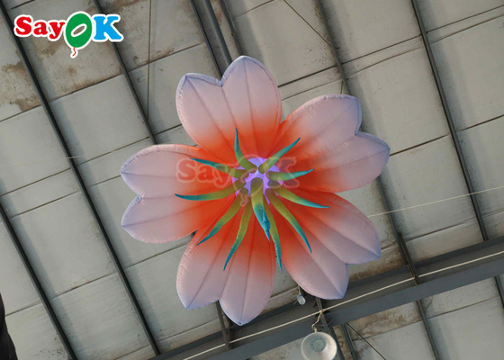 6.6FT Giant Inflatable Flower With Led Lights Inflatable Flower For Park