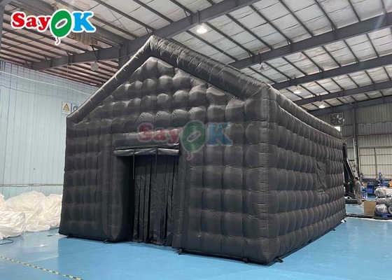 Large Black Inflatable Cube Disco Tent Inflatable Disco Marquee Tent For Wedding Party