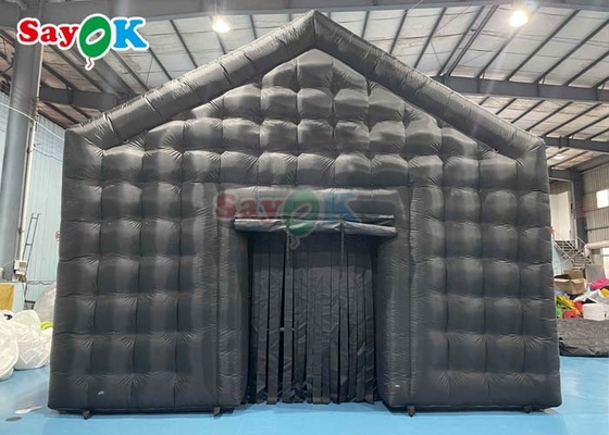 Large Black Inflatable Cube Disco Tent Inflatable Disco Marquee Tent For Wedding Party