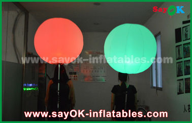 190 D Nylon Cloth Windproof LED Inflatable Ball , Promotion Inflatable LED Balloon