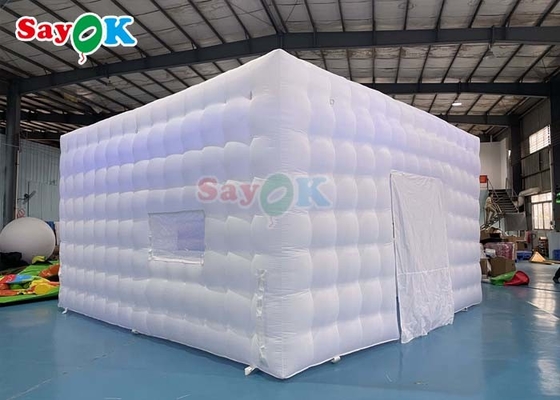 19.7ft Commercial Inflatable Led Light Tent Outdoor Inflatable Air Cube Tent For Party Events