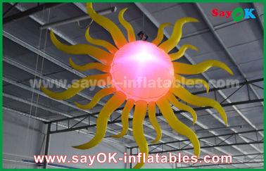 Fire - proof Inflatable Lighting Decoration , Nylon Cloth LED Lighting Ball