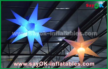 1.5m 190 D Nylon Advertising Inflatable Lighting Decoration , Inflatable Star With Led Light