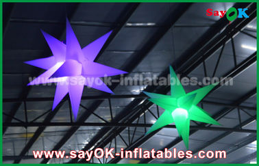 1.5m 190 D Nylon Advertising Inflatable Lighting Decoration , Inflatable Star With Led Light