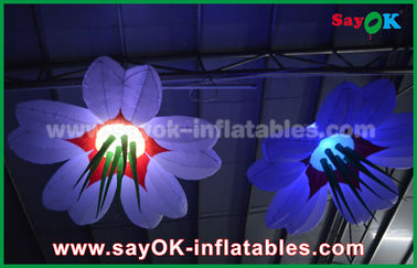 Colorful Hanging Lighting Inflatable Flowers for Festival Decoration