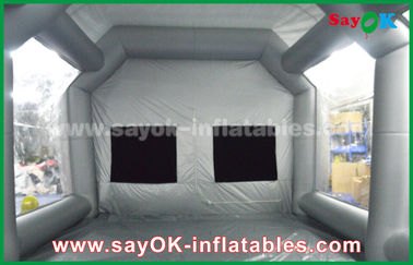 Inflatable Car Tent Waterproof Inflatable Air Tent / PVC Inflatable Spray Booth For Car Paint Spraying