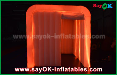 Inflatable Photo Booth Hire White Oxford Cloth Led Strip Lighting Inflatable Photo Booth For Wedding Decoration