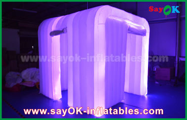 Inflatable Photo Booth Hire White Oxford Cloth Led Strip Lighting Inflatable Photo Booth For Wedding Decoration