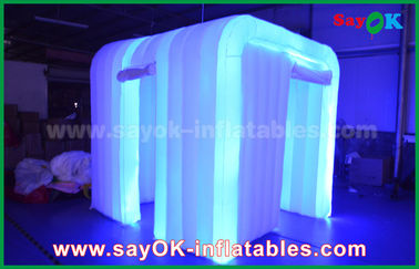 Inflatable Photo Booth Hire White Oxford Cloth Led Strip Lighting Inflatable Photo Booth For Wedding Decoration