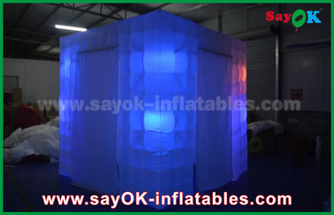 Inflatable Photo Booth Hire 210D Oxford Two Doors Led Inflatable Photo Booth 2.5m X 2.5m X 2.5m