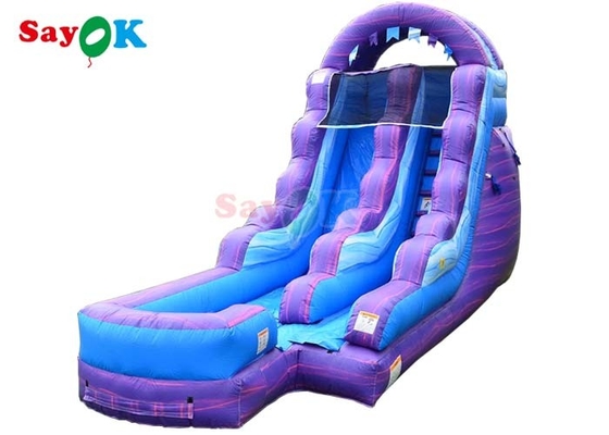 Giant Garden Games Water Inflatable Water Slide Purple Inflatable Double Slides