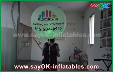 0.8m Diameter Oxford Cloth Inflatable Lighting Decoration , Inflatable Backpack