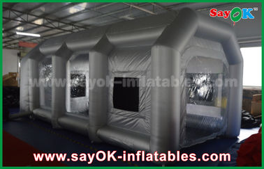 Inflatable Car Tent Mobile Inflatable Air Tent / Inflatable Spray Booth With Filter For Car Cover