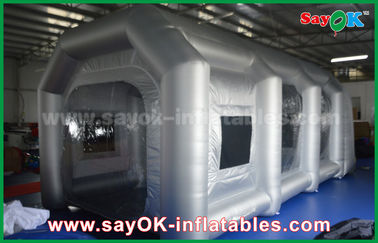 Inflatable Car Tent Mobile Inflatable Air Tent / Inflatable Spray Booth With Filter For Car Cover