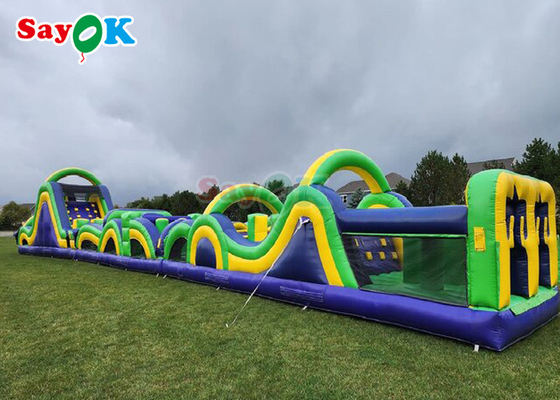 5k Giant Inflatable Sports Obstacles Challenge Backyard Inflatable Run Obstacle Course