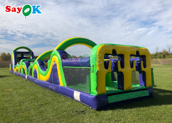 5k Giant Inflatable Sports Obstacles Challenge Backyard Inflatable Run Obstacle Course