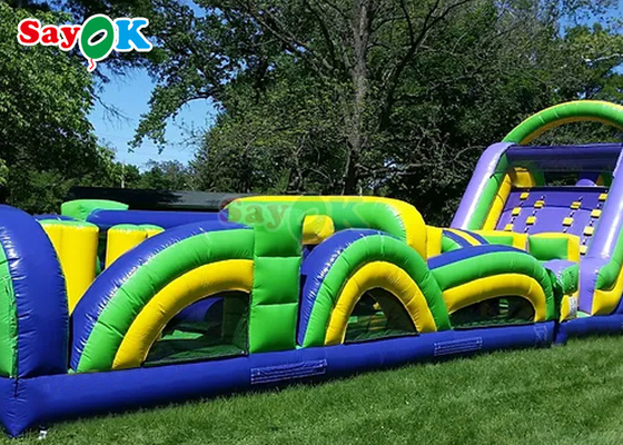 5k Giant Inflatable Sports Obstacles Challenge Backyard Inflatable Run Obstacle Course