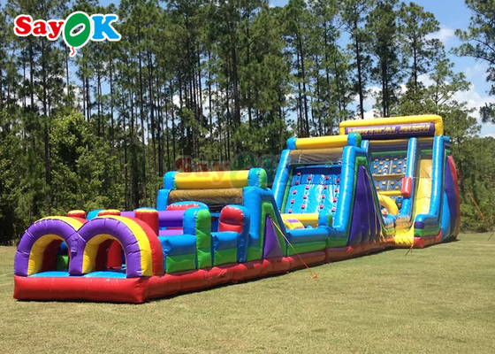 150m 495ft Commercial Inflatable Obstacle Course For Adult