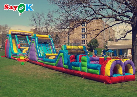 150m 495ft Commercial Inflatable Obstacle Course For Adult