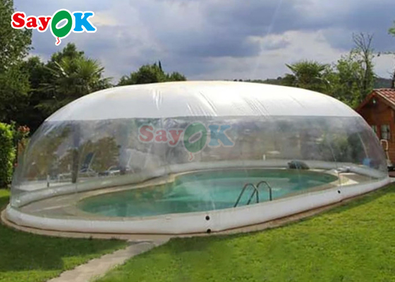 Outdoor Customized Inflatable Swimming Pool Cover Transparent inflatable pool cover dome