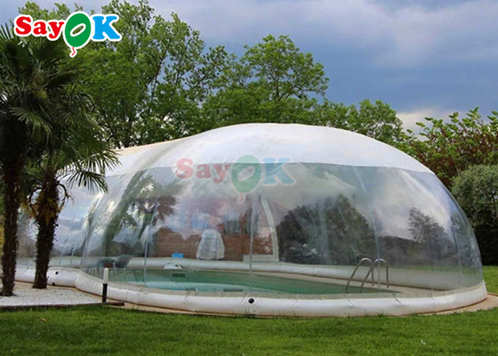 Outdoor Customized Inflatable Swimming Pool Cover Transparent inflatable pool cover dome