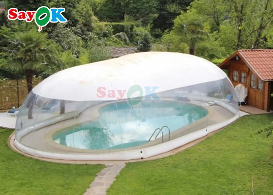 Outdoor Customized Inflatable Swimming Pool Cover Transparent Inflatable Pool Cover Dome