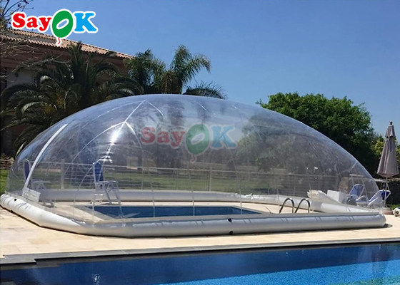 Outdoor Customized Transparent Clear Waterproof PVC Swimming Cover Tents Winter Enclosures Bubble Dome