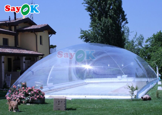 Outdoor Customized Transparent Clear Waterproof PVC Swimming Cover Tents Winter Enclosures Bubble Dome