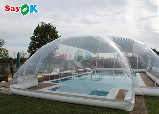 Custom Swimming Pool Cover Transparent Inflatable Pool Tent Winter Swimming Pool Bubble Tent