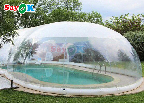 Outdoor Customized Inflatable Swimming Pool Cover Transparent Inflatable Pool Cover Dome