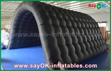 Inflatable Outdoor Tent Black 210D Oxford Tunnel Inflatable Camping Tent For Outdoor Activity