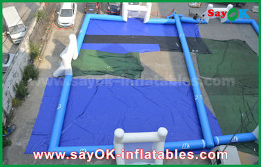 Inflatable Ball Game Durable Tarpaulin Inflatable Football Playground , Portable Inflatable Soccer Field