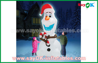 210 D Oxfor Cloth Christmas Snowman Inflatable Holiday Decorations customized