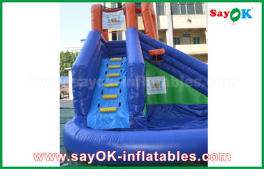 Titanic Inflatable Slide Multi-Functional Giant Outdoor Inflatable Bouncer Slide With Water Pool For Amusement Center