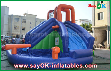 Titanic Inflatable Slide Multi-Functional Giant Outdoor Inflatable Bouncer Slide With Water Pool For Amusement Center