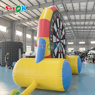 Double-Sided Game 13ft Inflatable Soccer Dart Board Inflatable Football Darts Kick Goal Game For Outdoor Sports Game