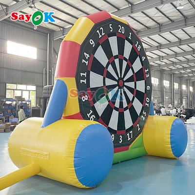 Double-Sided Game 13ft Inflatable Soccer Dart Board Inflatable Football Darts Kick Goal Game For Outdoor Sports Game