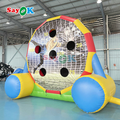 Double-Sided Game 13ft Inflatable Soccer Dart Board Inflatable Football Darts Kick Goal Game For Outdoor Sports Game