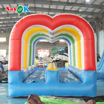 Commercial Summer Water Slide Inflatable Kids Slip And Waterslide With Pool For Custom