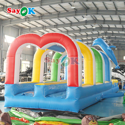 39ft Blue Color Slide For Sale Large Commercial Inflatable Urban Water Slides Long For Kids