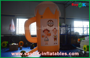 Orange Custom Inflatable Products / Inflatable Cup and Beer for Promotion / Party