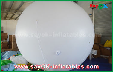 Giant 2m DIA PVC White Inflatable Helium Balloon for Outdoor Advertising