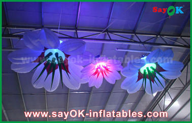 1m Dia Inflatable Hanging Lily Flower With RGB Lighting Decoration