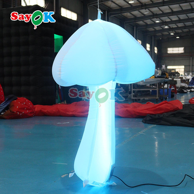 Music Stage Deco Inflatable Mushroom Park Decorative Inflatable Lighting Mushrooms Plants