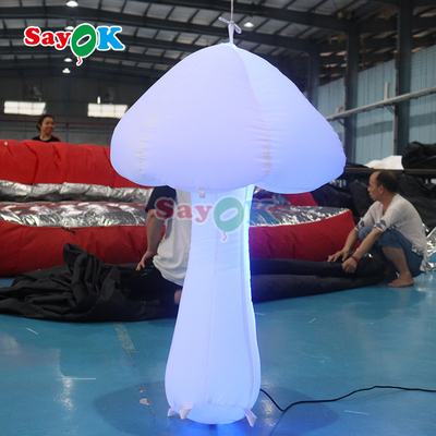 Music Stage Deco Inflatable Mushroom Park Decorative Inflatable Lighting Mushrooms Plants