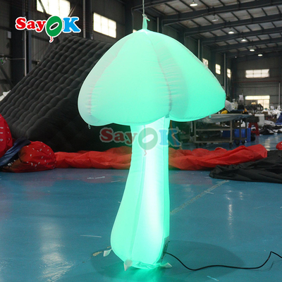 Music Stage Deco Inflatable Mushroom Park Decorative Inflatable Lighting Mushrooms Plants
