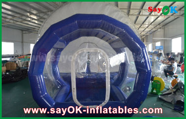 3m Dia Inflatable Holiday Decorations / Transparent Inflatable Chrismas Snow Globe for Advertising