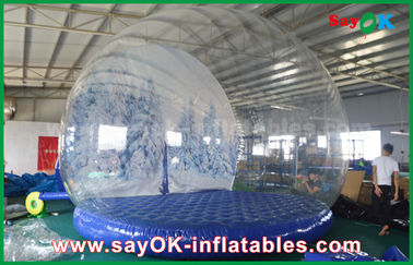 3m Dia Inflatable Holiday Decorations / Transparent Inflatable Chrismas Snow Globe for Advertising
