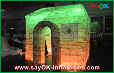 Inflatable Tent Customized Full Printing Inflatable Photo Booth , Portable Inflatable Cube House