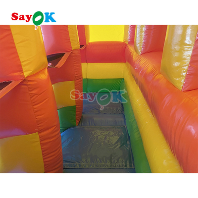 Outdoor Inflatable Slide Simple PVC Inflatable Bouncer Slide Blow Up Commercial Slide With Pond For Kids